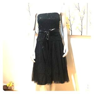black cocktail dress